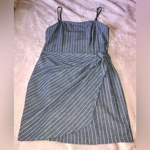 Wrap stripe dress